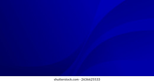 Elegant Deep Blue Abstract Background with Flowing Curves for Modern Designs and Digital Art Projects, Ideal for Tech and Corporate Templates with a Sophisticated Touch