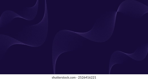 Elegante patrón de flujo de partículas azul profundo, ideal para gráficos de Web contemporáneos, lujosos medios de impresión, Fondos de pantalla de moda, presentaciones futuristas y obras de arte digitales creativas