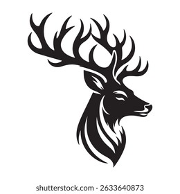 Elegant Deer Head Vector Art