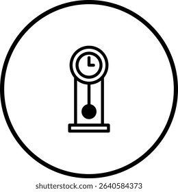 Elegant depiction of a grandfather clock, embodying tradition and temporal precision