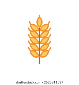 An elegant design of a barley spike focused on health and agricultural themes.