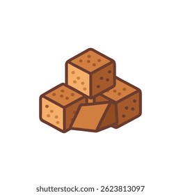 An elegant design of brown sugar tailored for recipes and culinary inspiration.