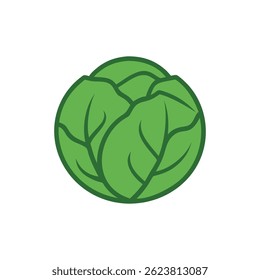 An elegant design of brussels sprouts perfect for nature-themed meal ideas.