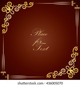 
Elegant design for decorative frames to decorate the pages. Design elements . Vector illustration.

