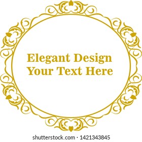 Elegant Design Frame Logo Template
