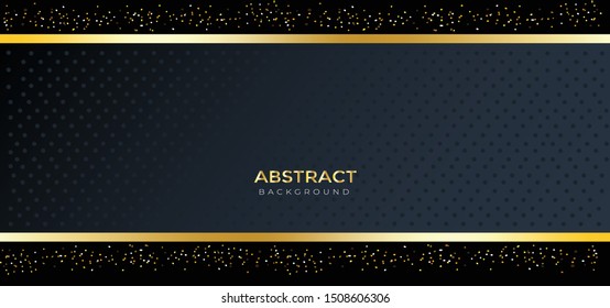 elegant design with golden color isolated n black background