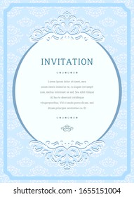 Elegant design invitation of curves
