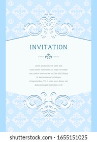 Elegant design invitation of curves