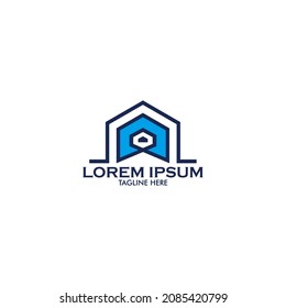 Elegant design logo creative with shape and color for your media social content, brand, finance, business, company