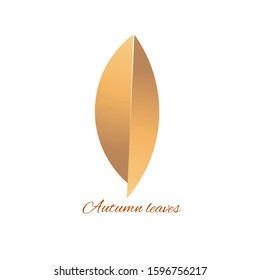 Elegant design for logos, autumn leaves