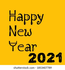 Elegant design for New Year 2021 