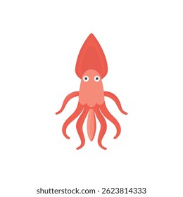 Um design elegante de lula adaptado para apresentações culinárias e pratos de frutos do mar.