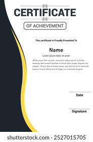 Elegant Design Template Certificate Achievement of White Background, modern elegant red and gold certificate certificate template of design with out background fix