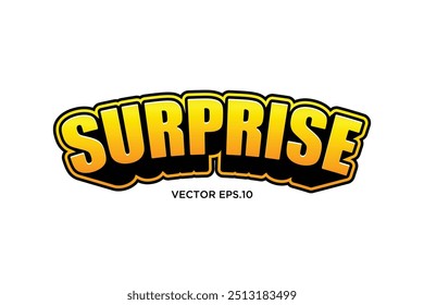 elegant design text effect "surprise"