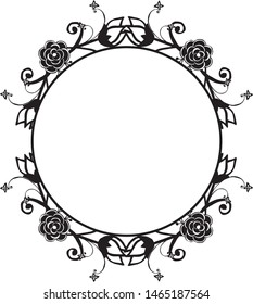 Elegant design, various flower frame with shape unique, design of cards. Vector