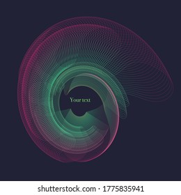 Elegant design vector frame with geometric shapes. Element for design of business card, flyer, banner, brochure and logo.