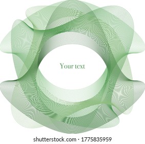 Elegant design vector frame with geometric shapes. Element for design of business card, flyer, banner, brochure and logo.