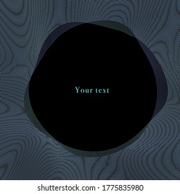 Elegant design vector frame with geometric shapes. Element for design of business card, flyer, banner, brochure and logo.