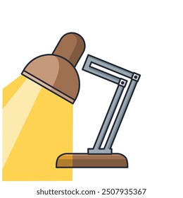 Elegante Schreibtischlampe mit weicher Beleuchtung, geeignet für Interieur- und Bürodesign.