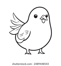 Elegant and detailed pigeon line art, perfect for t-shirts, hoodies, home decor, and digital projects. Available in scalable with 300 dpi resolution.