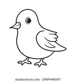 Elegant and detailed pigeon line art, perfect for t-shirts, hoodies, home decor, and digital projects. Available in scalable with 300 dpi resolution.