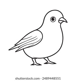 Elegant and detailed pigeon line art, perfect for t-shirts, hoodies, home decor, and digital projects. Available in scalable with 300 dpi resolution.