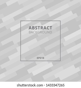 Elegant diagonal gray geometric or bold lines pattern background with black frame. Vector illustration