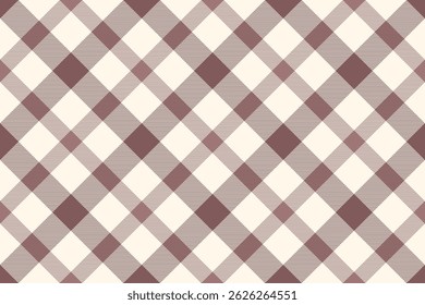 Elegante estampado de cuadros diagonales en malva apagado y crema.  Perfecto para fondos de Sitio web, diseños textiles o proyectos de artesanía.