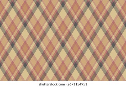 Elegant diagonal plaid pattern in muted earth tones. Perfect for fallautumn themes, textile design, or website backgrounds.