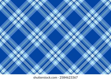 Elegant diagonal plaid pattern in shades of blue.  Perfect for textile design, website backgrounds, or crafting projects.  Subtle texture adds visual interest.  A timeless classic with a modern feel.