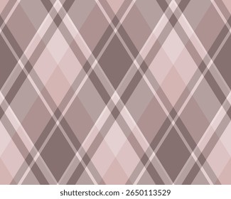 Elegant diagonaal plaid patroon in zacht roze en bruine tinten.  Perfect voor textiel ontwerp, behang, of website achtergronden.