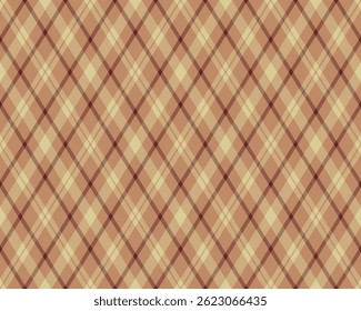 Elegante padrão xadrez diagonal em tons de terra quente.  Perfeito para o design têxtil, projetos faltemáticos, ou criar uma estética rústica, mas sofisticada.