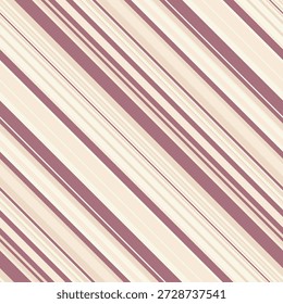 Elegante diagonale Streifen in gedeckten Rosa- und Cremefarben schaffen eine raffinierte, subtile Textur.