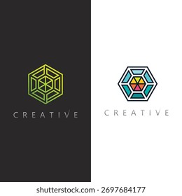Diseño elegante del logotipo del Vector de la piedra preciosa del diamante para la joyería de lujo y la marca de la belleza de Premium
