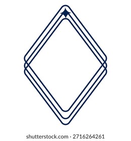 Elegante elemento de diseño de logotipo de diamante para una identidad de marca creativa, ideal para diseños minimalistas y marca corporativa, que simboliza la claridad y la precisión