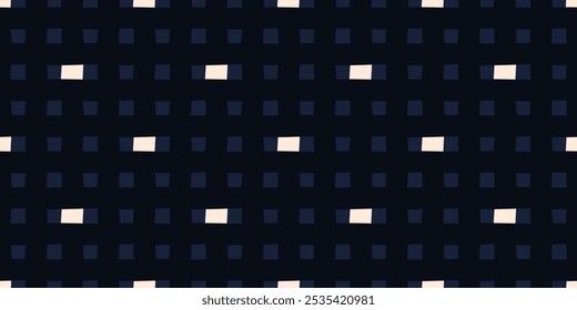Elegant diamond pattern classic continuous background. Dark and light tiles banner with small square elements motif. Modern stylish fabric design textile swatch shirt, dress all over print block.