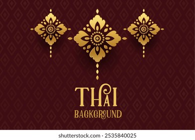 elegant diamond shape pattern thai background vector