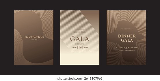 Elegant Dinner Gala Invitations June 14, 2025, Design Templates