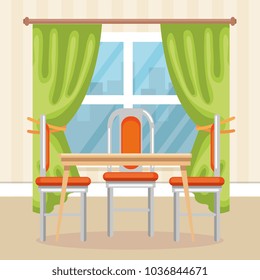 elegant dinning room scene