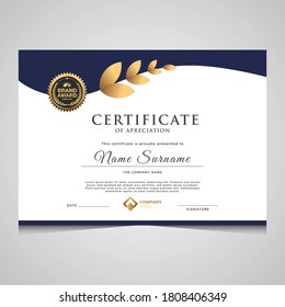 Elegant diploma certificate template. Use for print, certificate, diploma, graduation