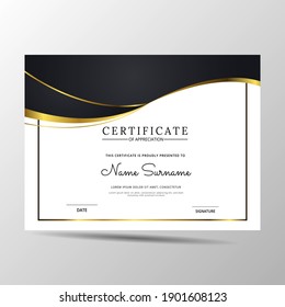 elegant diploma certificate template. Use for print, certificate, diploma, graduation