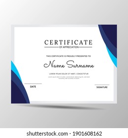 elegant diploma certificate template. Use for print, certificate, diploma, graduation