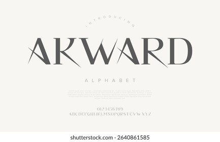 Elegant display font with sharp edges and modern flair. Perfect for branding, titles, and editorial projects