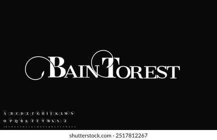 Elegant display font vector design suitable for logo, logotype, headline, poster and many more
