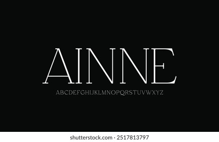 Elegant display font vector design suitable for logo, logotype, headline, poster and many more