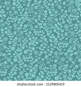 Elegant ditsy flower seamless pattern
