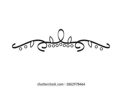 elegant divider with arrows icon vector illustration design