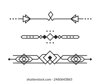 Elegant divider collection set border art