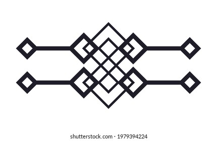 elegant divider decorative monochrome icon