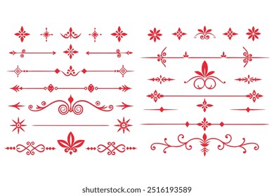 Elegant Divider Ornaments Vector Illustration.






